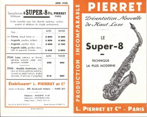 Pierret Saxophone Super 8 1838 2 RP